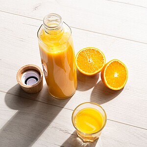 VS ANAMUDI Skleněná láhev z recyklovaného skla, objem 750 ml