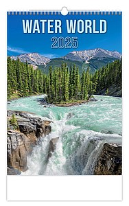 Water World 2025, nástěnný kalendář, prodloužená záda - reklamní kalendáře