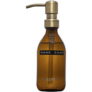 Wellmark Sada dávkovače mýdla 250 ml a svíčky 150 g, červenohnědá