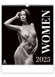 Women 2025, nástěnný kalendář, prodloužená záda - reklamní kalendáře