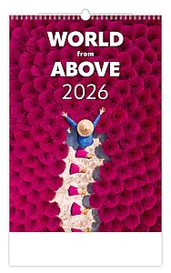 World from Above 2027, nástěnný kalendář, prodloužená záda - reklamní kalendáře