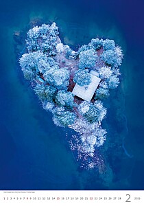 World from Above 2027, nástěnný kalendář, prodloužená záda