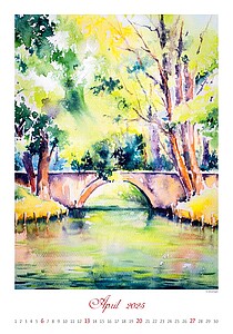 World from Above 2027, nástěnný kalendář, prodloužená záda