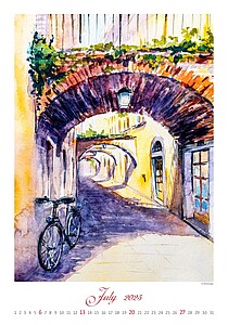 World from Above 2027, nástěnný kalendář, prodloužená záda