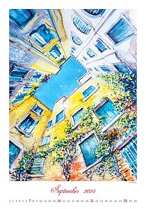 World from Above 2027, nástěnný kalendář, prodloužená záda