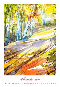 World from Above 2027, nástěnný kalendář, prodloužená záda