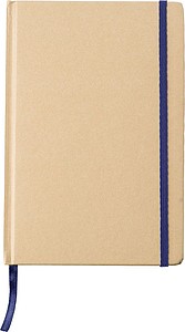 XENIO Linkovaný zápisník A5 s kartonovými deskami, 160 stran, modrá