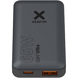 Xtorm rychlá cestovní 65W nabíječka s kabelem a cestovním pouzdrem, černá - reklamní předměty