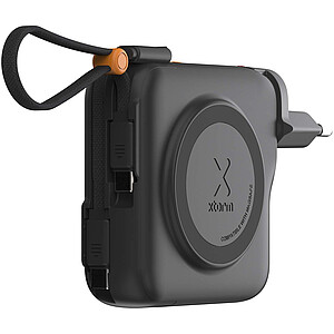 Xtorm TravelPro 30W cestovní nabíječka 3 v 1 s kapacitou 10 000 mAh, černá - reklamní předměty