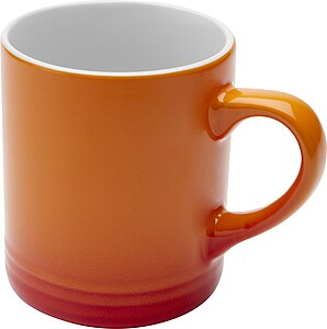 YELDAN Keramický hrnek o objemu 330 ml, oranžová - reklamní hrnky
