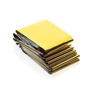 Záchranná deka v sáčku, černá