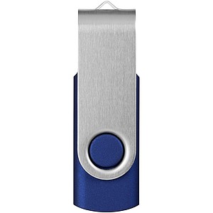 Základní USB Rotate, 2GB, stříbrná/královská modrá