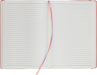 Zápisník A4 s pevnou vazbou, červená