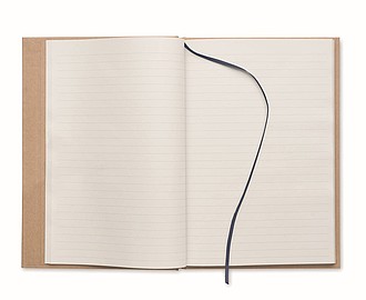Zápisník A5, 100 linkovaných listů, modrá gumička