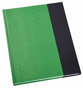 Zápisník A5, 144 stran, linkovaný, černo zelený