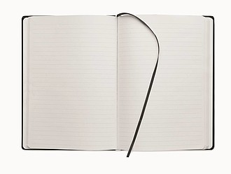 Zápisník A5, linkovaný, 100 listů, černý