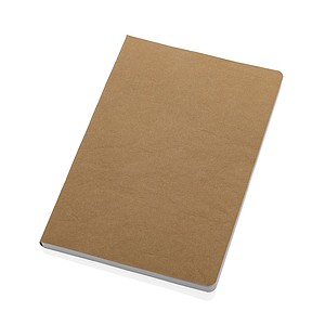 Zápisník A5, linkovaný, 96 listů, z recyklovaného papíru, hnědý