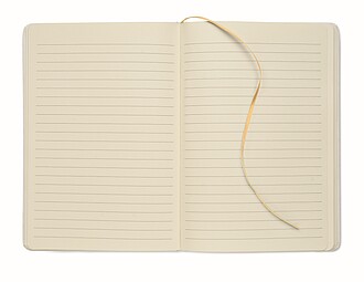 Zápisník A5 odhalující barvy, zlatá