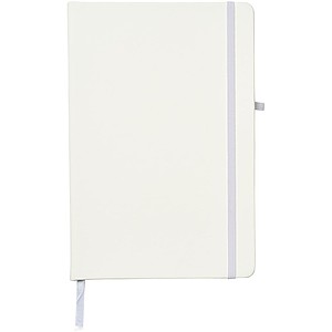 Zápisník A5 s elastickým uzávěrem, bílá