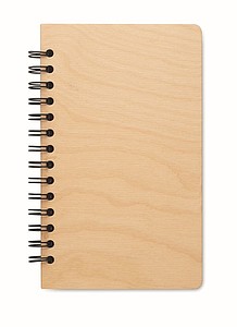 Zápisník A5 s kroužkovou vazbou a pevnými deskami, světle hnědý