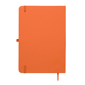 Zápisník A5 z recykl. PU, oranžová