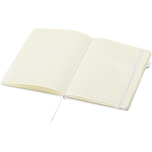 Zápisník Liss A5 s pevnou vazbou z recyklovaného plastu, bílá