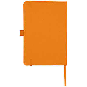 Zápisník s pevnými deskami z recyklovaného plastu, 80 listů, oranžový