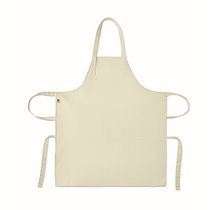 Zástěra z bio bavlny 240 gr/m2, krémová bílá