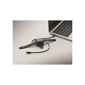 Zatahovací 100W kabel USB-C, černá