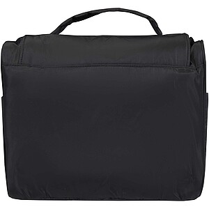 Závěsná toaletní taška z recyklovaného GRS, černá