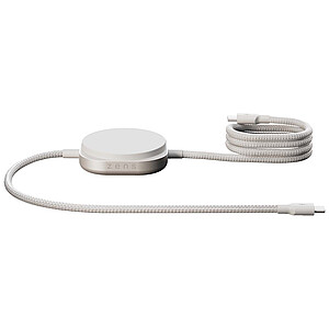 Zens Pro 2 140W nabíjecí kabel 2 v 1 s USB-C, bílá - reklamní předměty