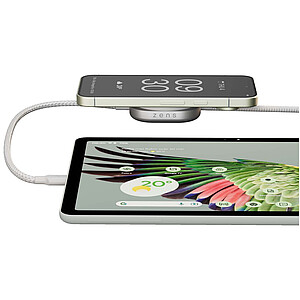 Zens Pro 2 140W nabíjecí kabel 2 v 1 s USB-C, bílá