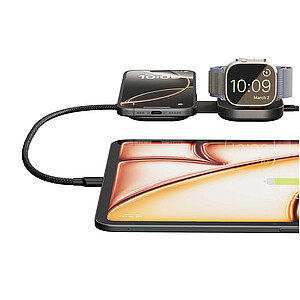 Zens Pro 3 140W nabíjecí kabel 3 v 1 s USB-C, černá