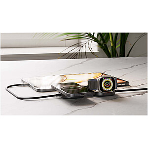 Zens Pro 3 140W nabíjecí kabel 3 v 1 s USB-C, černá