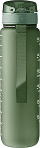 ZERIN Láhev na pití z recyklovaného plastu, 1000 ml, tmavě zelená