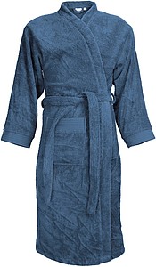 Župan KUSAMBA značky The One, unisex 340 gr/m2, riflová, XXL/XXXL - reklamní předměty