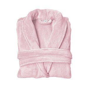 Župan OLIMA CORAL FLEECE BATHROBE, vel. XL/2XL, světle růžová