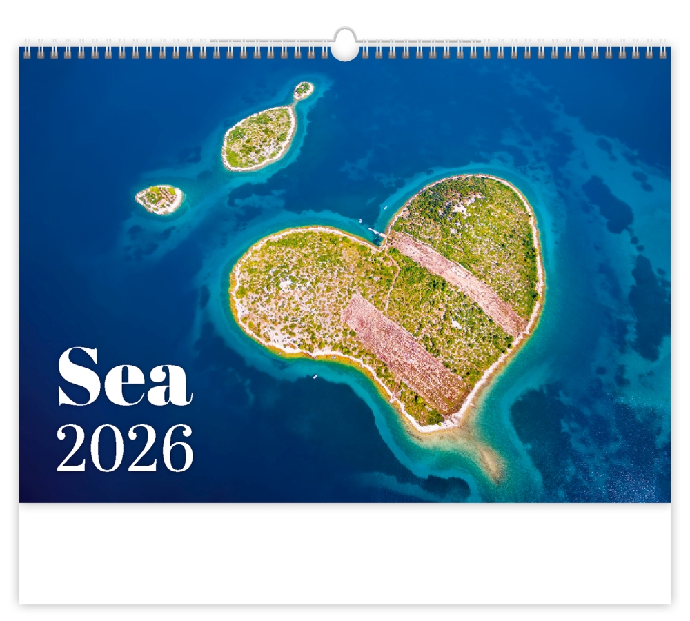 Sea 2025, nástěnný kalendář, prodloužená záda reklamní předměty