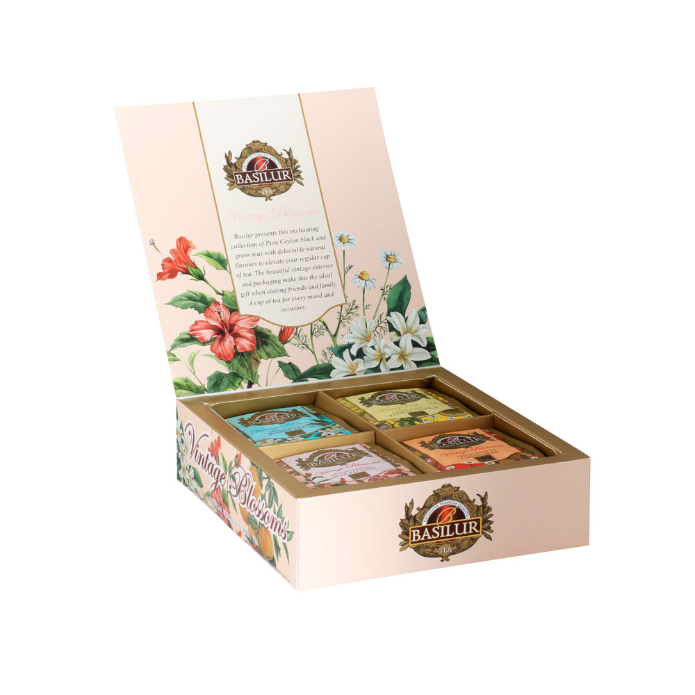 WARADA - BASILUR Vintage Blossoms Assorted přebal 40 gastro sáčků - reklamní předměty